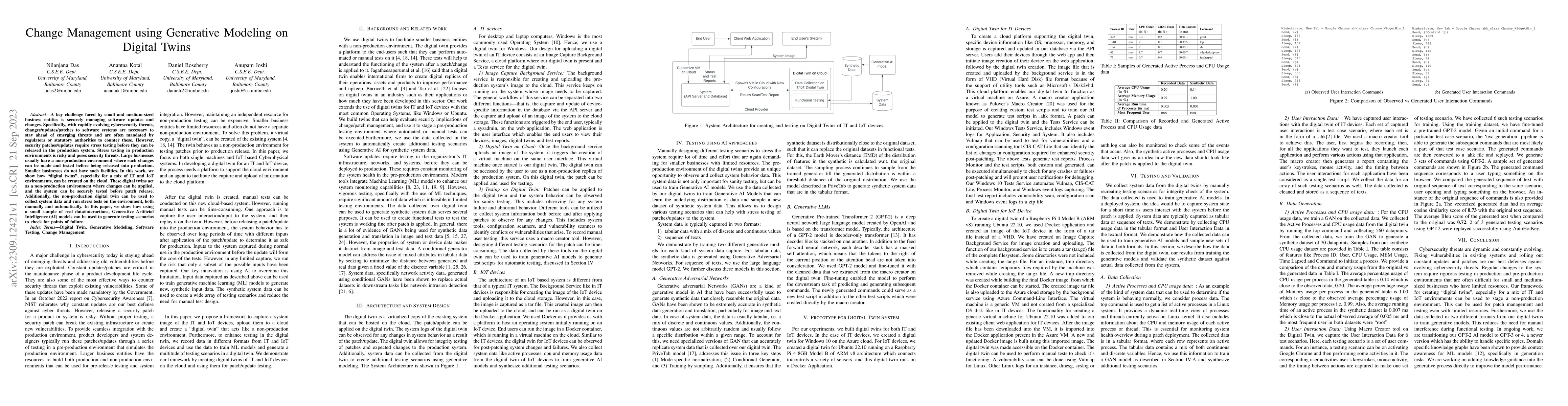 Thumbnail for Change Management using Generative Modeling on Digital Twins