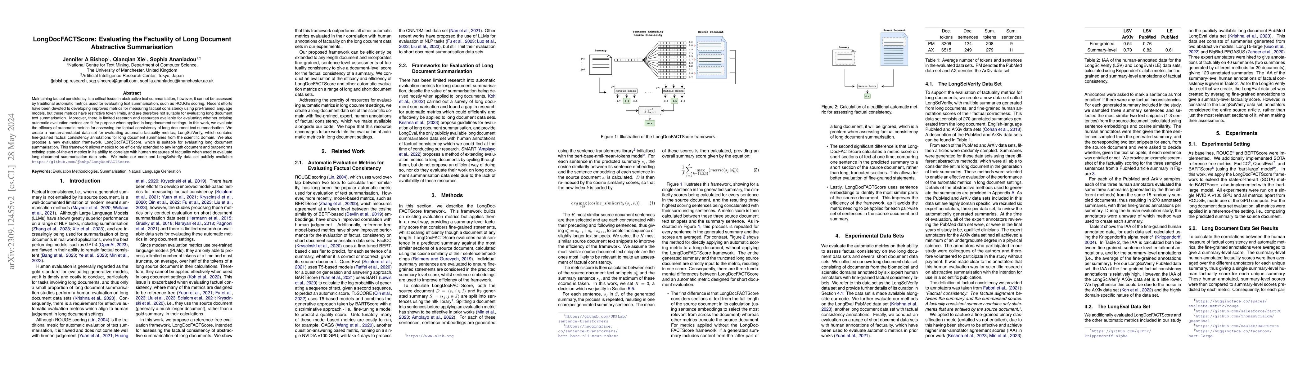 Thumbnail for LongDocFACTScore: Evaluating the Factuality of Long Document Abstractive
  Summarisation