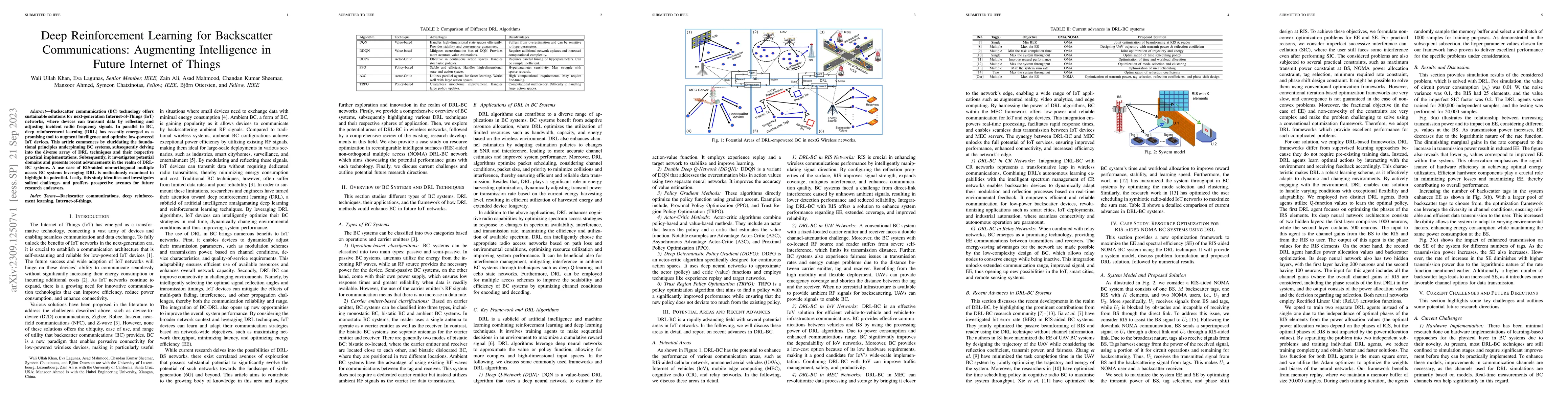 Thumbnail for Deep Reinforcement Learning for Backscatter Communications: Augmenting
  Intelligence in Future Internet of Things