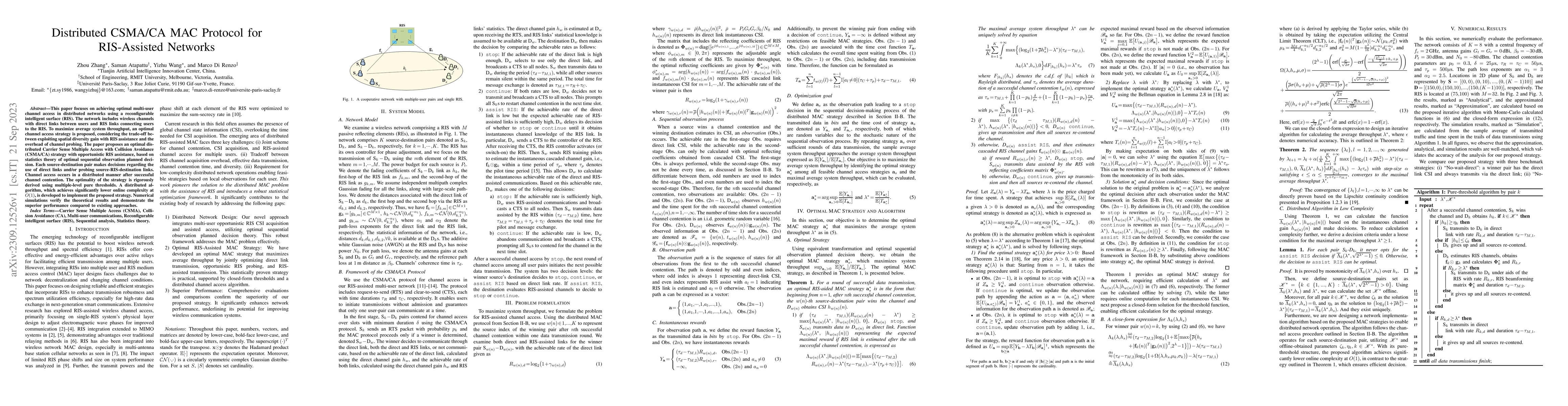 Thumbnail for Distributed CSMA/CA MAC Protocol for RIS-Assisted Networks