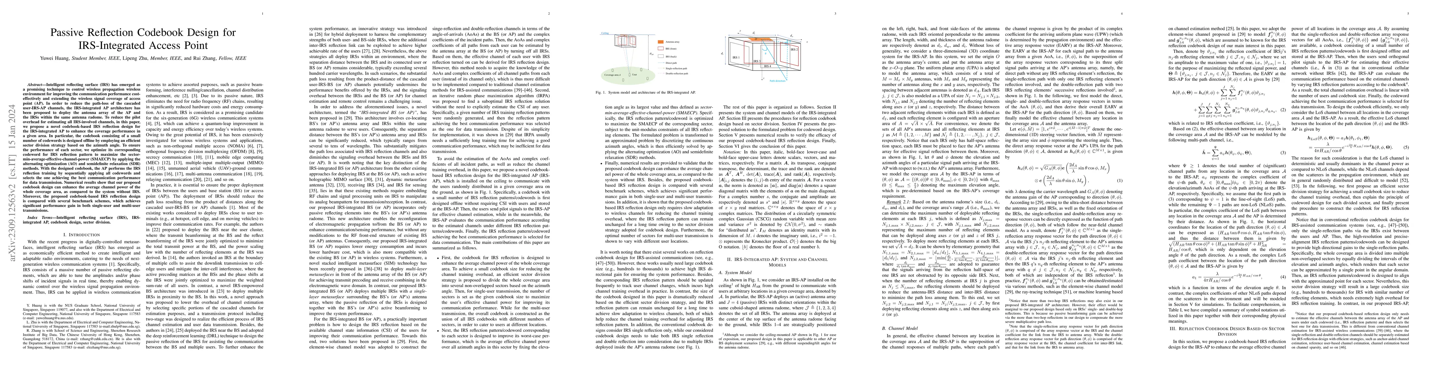 Thumbnail for Passive Reflection Codebook Design for IRS-Integrated Access Point