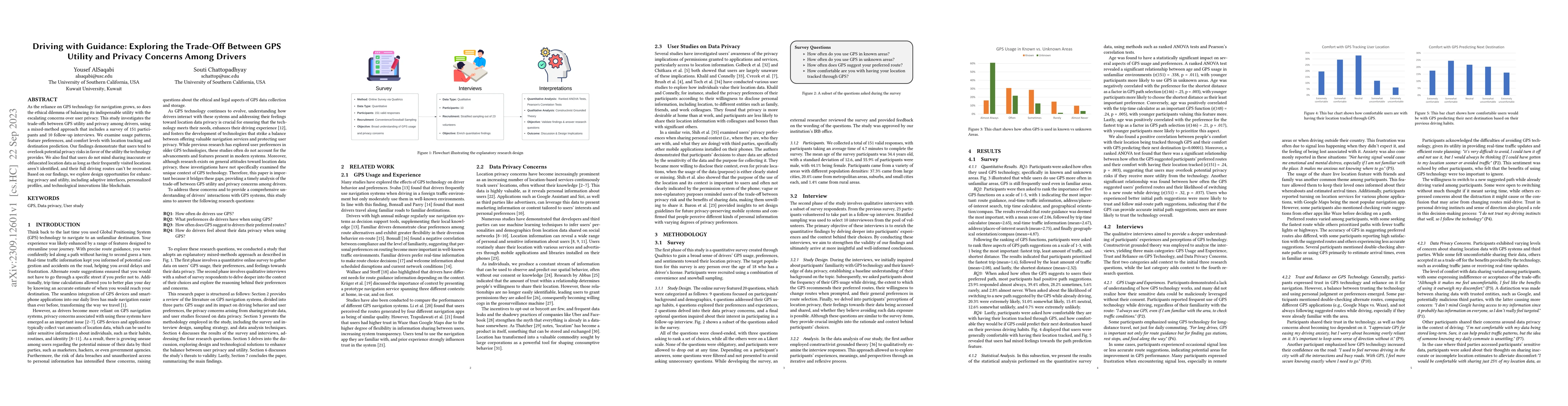 Thumbnail for Driving with Guidance: Exploring the Trade-Off Between GPS Utility and
  Privacy Concerns Among Drivers