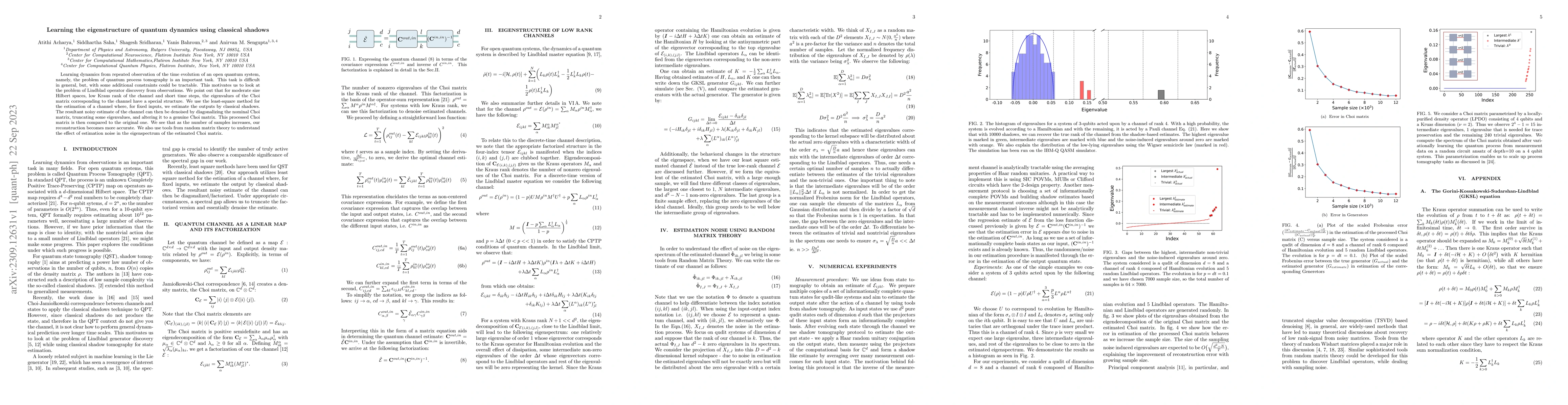 Thumbnail for Learning the eigenstructure of quantum dynamics using classical shadows