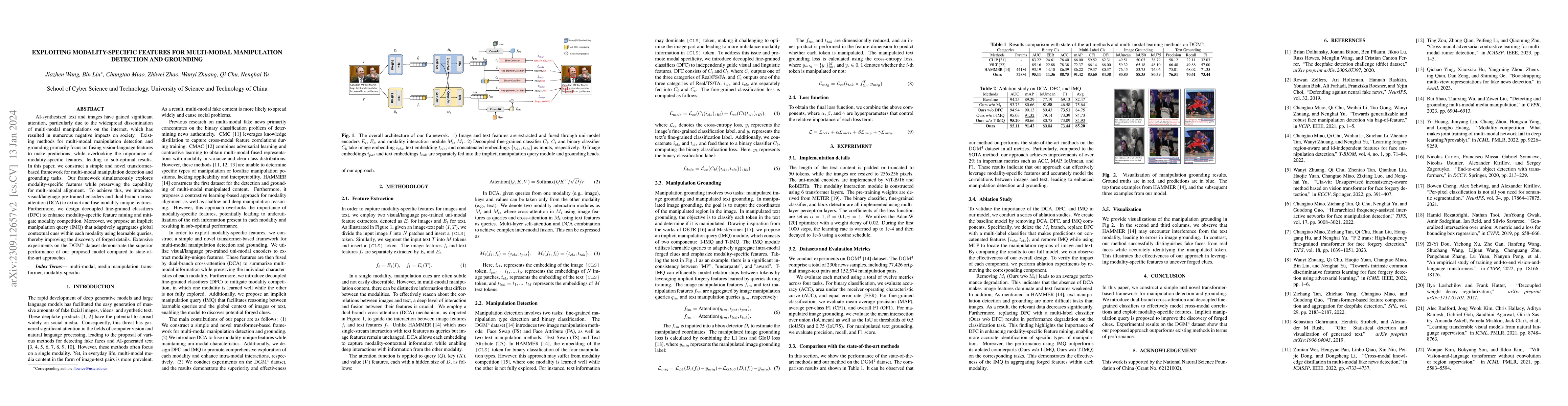Thumbnail for Exploiting Modality-Specific Features For Multi-Modal Manipulation
  Detection And Grounding