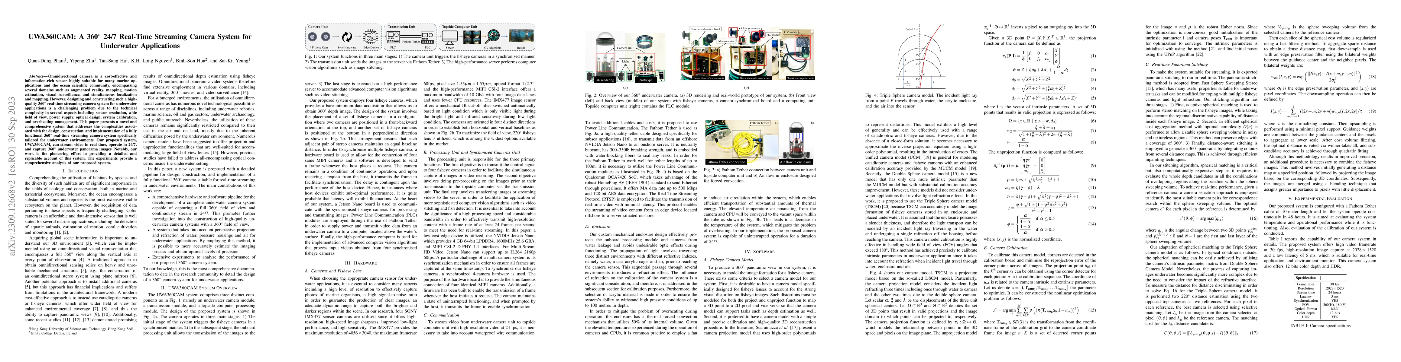 Thumbnail for UWA360CAM: A 360$^{\circ}$ 24/7 Real-Time Streaming Camera System for
  Underwater Applications