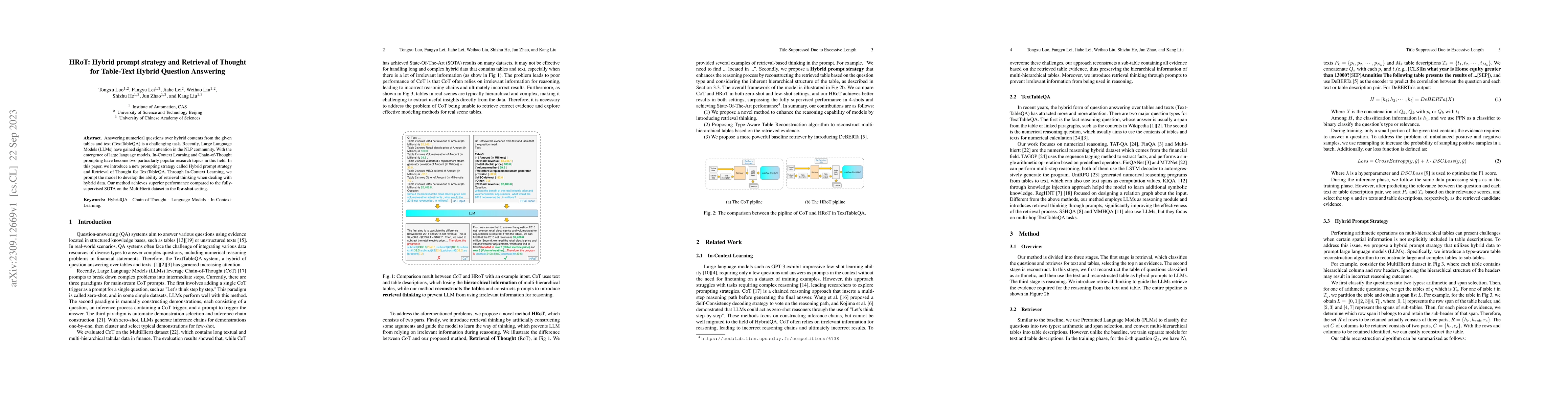 Thumbnail for HRoT: Hybrid prompt strategy and Retrieval of Thought for Table-Text
  Hybrid Question Answering