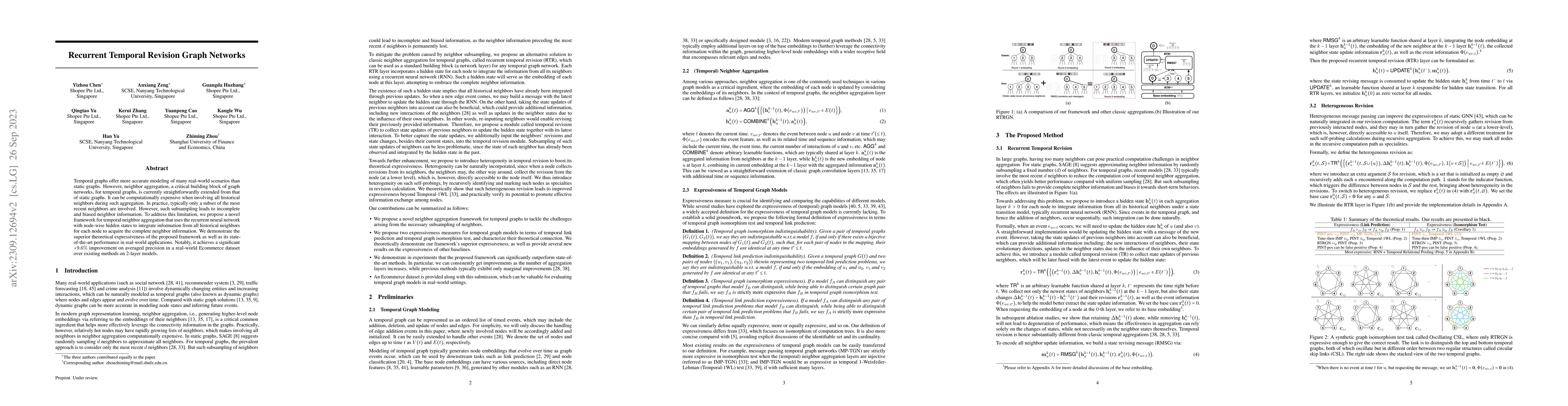 Thumbnail for Recurrent Temporal Revision Graph Networks