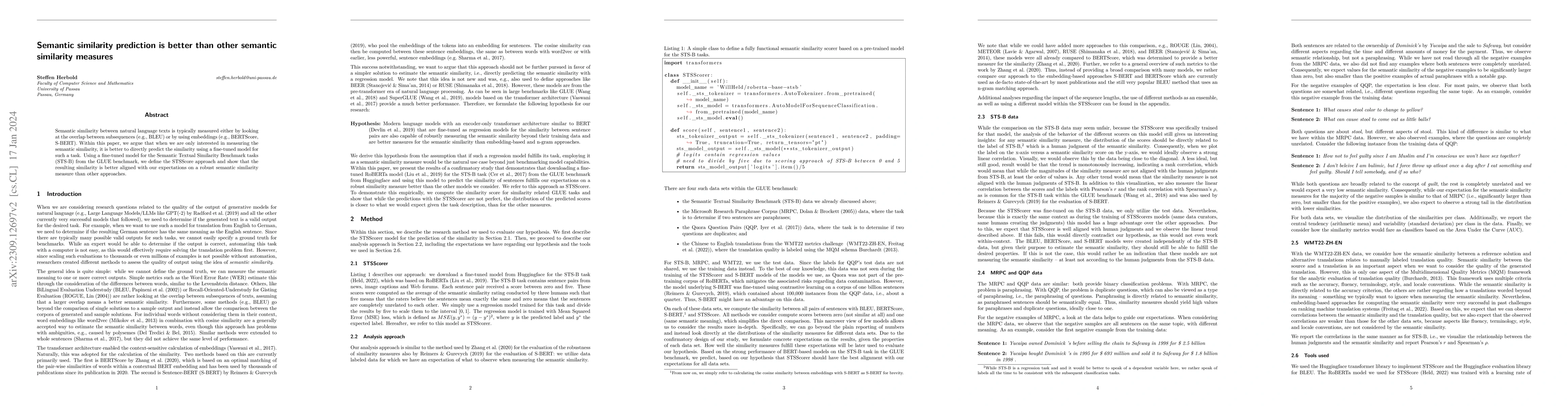 Thumbnail for Semantic similarity prediction is better than other semantic similarity
  measures