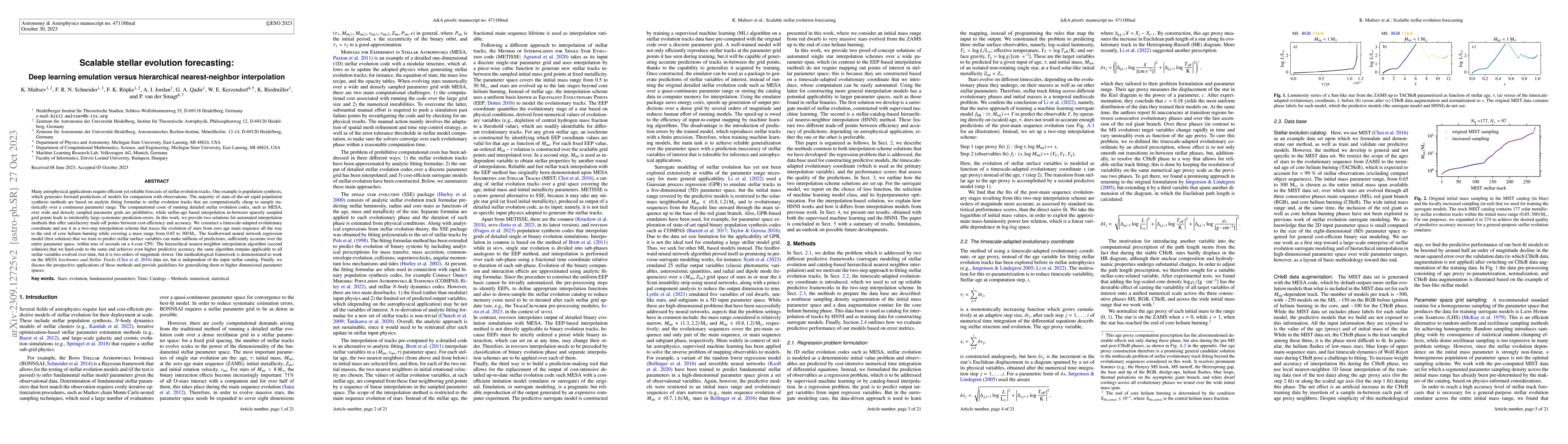 Thumbnail for Scalable stellar evolution forecasting: Deep learning emulation vs.
  hierarchical nearest neighbor interpolation