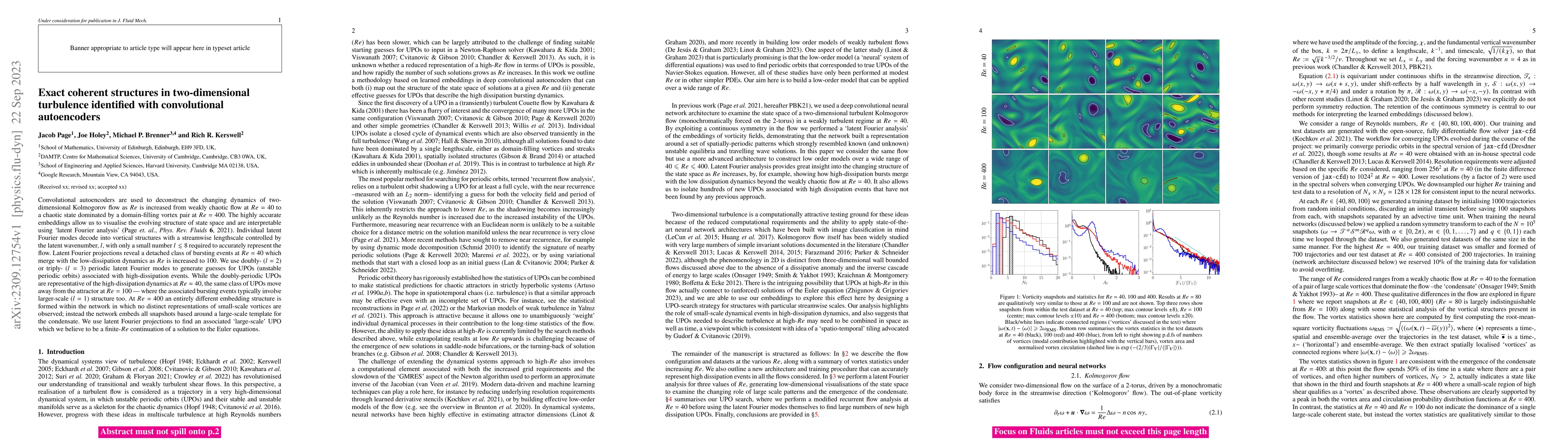 Thumbnail for Exact coherent structures in two-dimensional turbulence identified with
  convolutional autoencoders