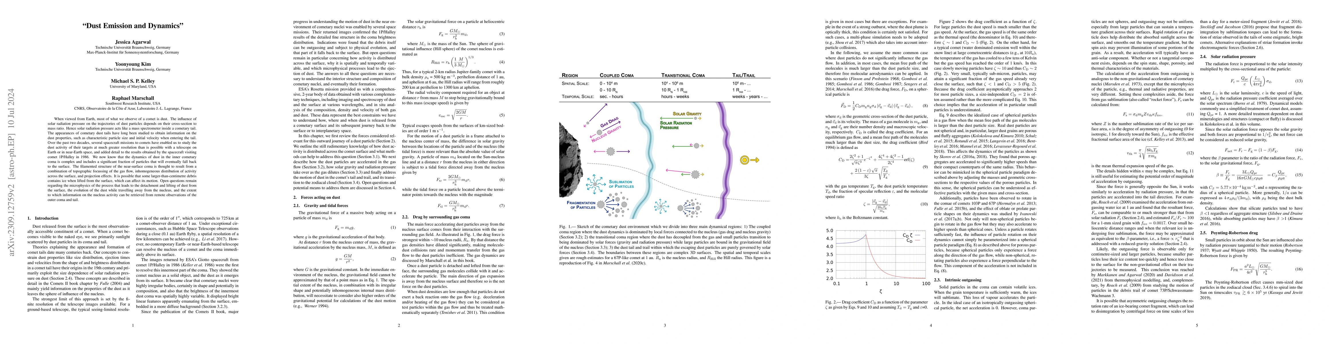 Thumbnail for Dust Emission and Dynamics
