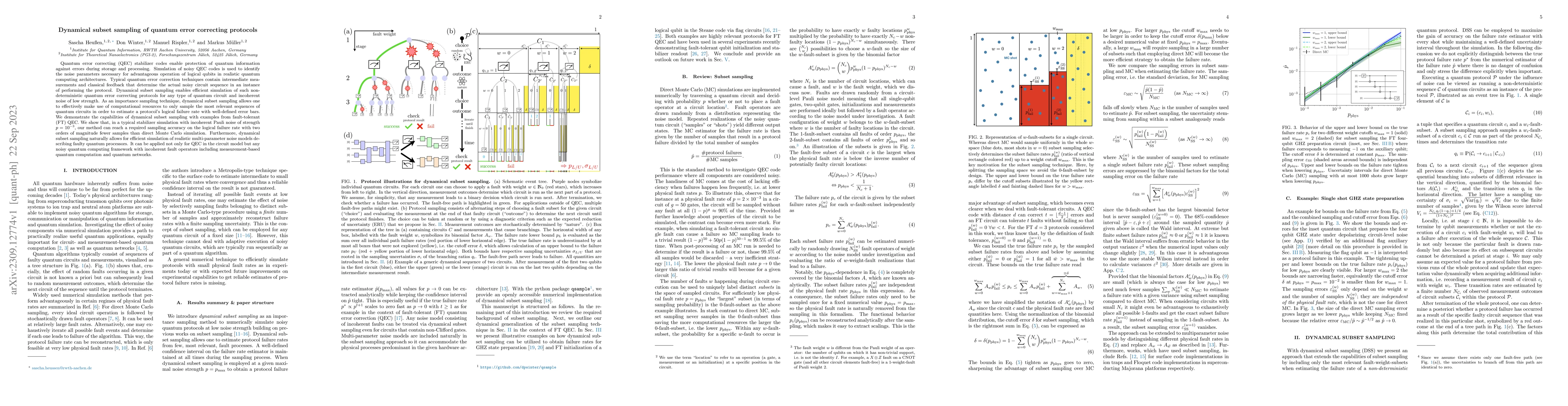 Thumbnail for Dynamical subset sampling of quantum error correcting protocols