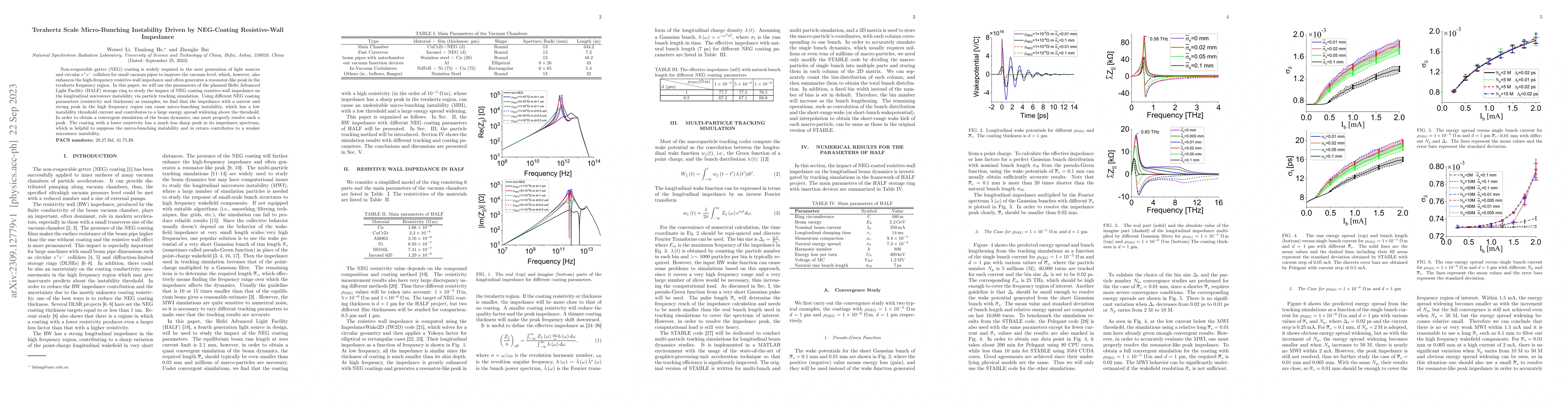 Thumbnail for Terahertz scale microbunching instability driven by nonevaporable getter
  coating resistive-wall impedance