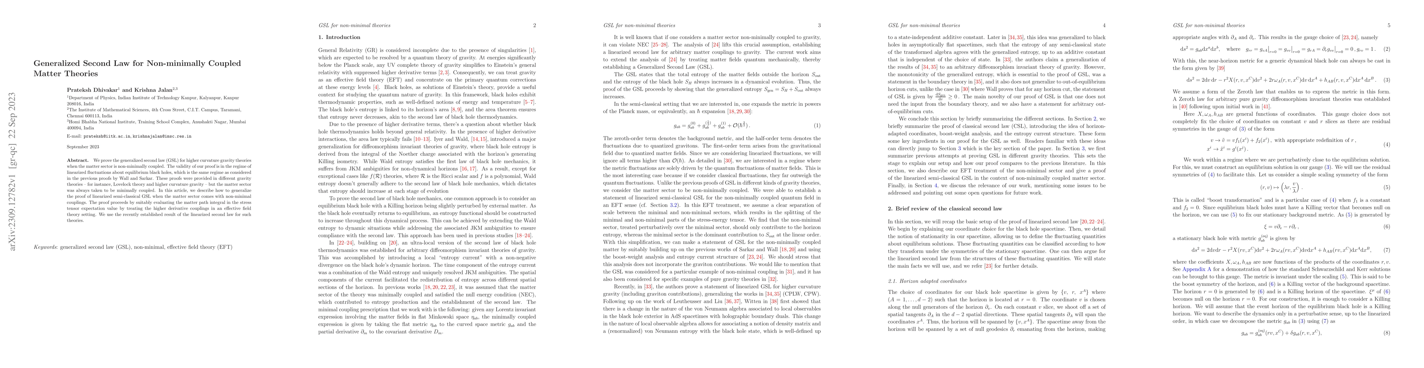 Thumbnail for Generalized Second Law for Non-minimally Coupled Matter Theories
