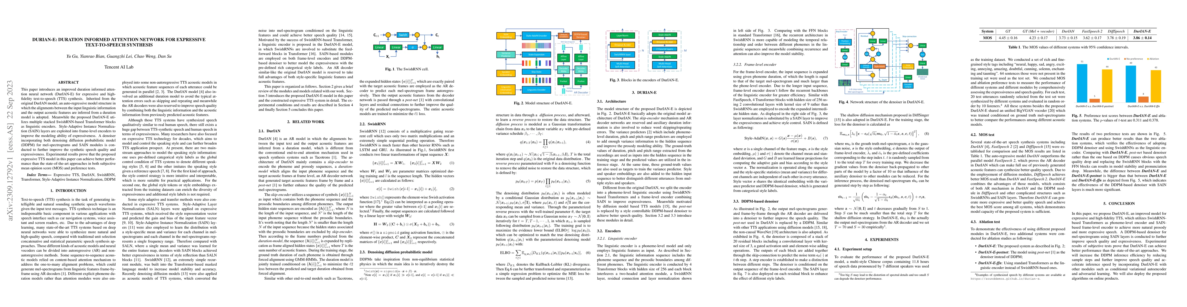 Thumbnail for DurIAN-E: Duration Informed Attention Network For Expressive
  Text-to-Speech Synthesis