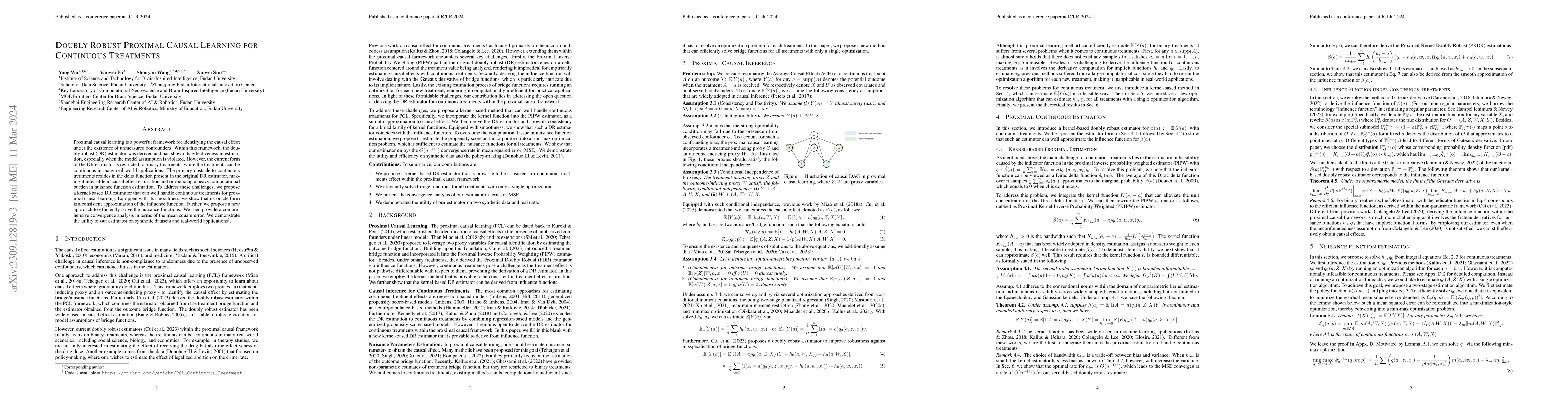 Thumbnail for Doubly Robust Proximal Causal Learning for Continuous Treatments
