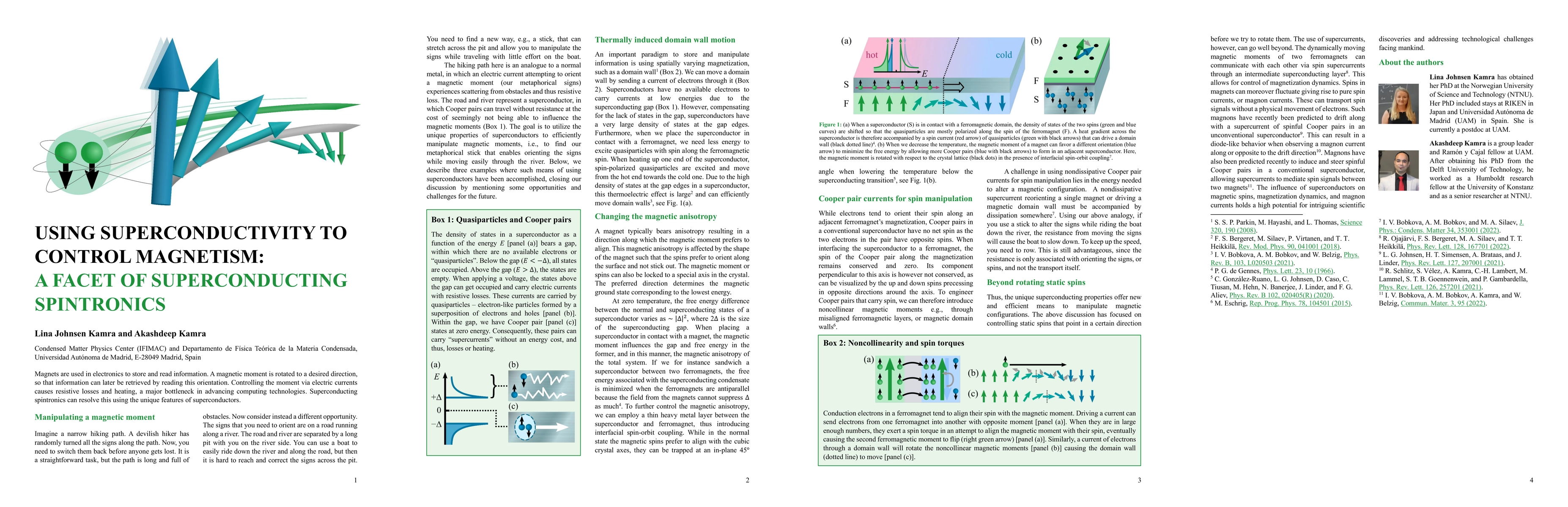 Thumbnail for Using superconductivity to control magnetism: a facet of superconducting
  spintronics