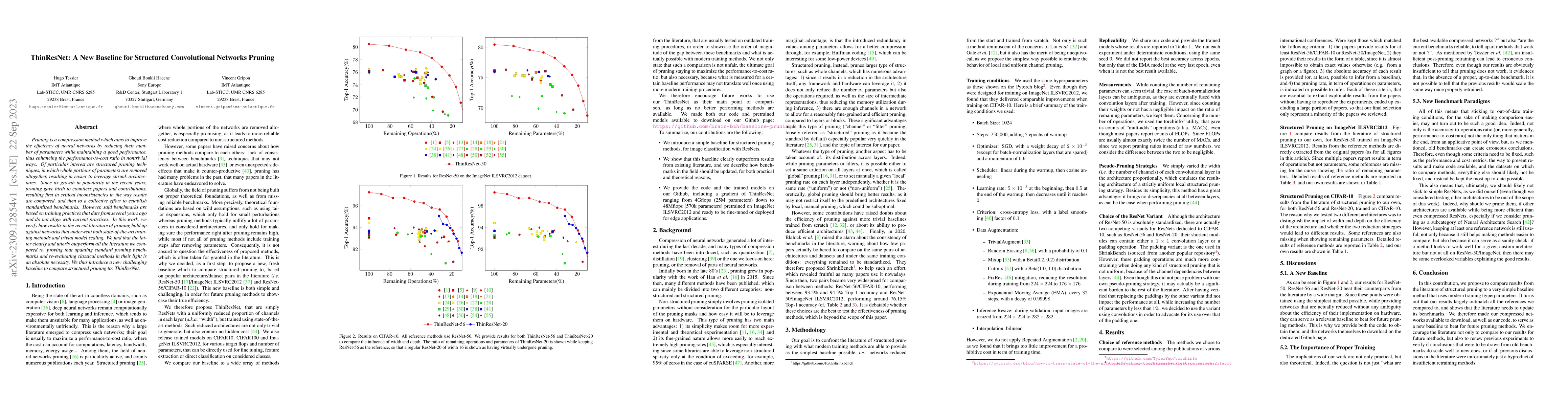 Thumbnail for ThinResNet: A New Baseline for Structured Convolutional Networks Pruning