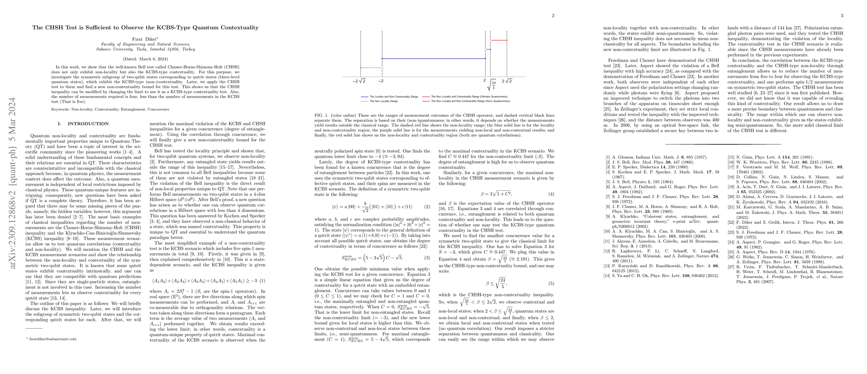 Thumbnail for The CHSH Test is Sufficient to Observe the KCBS-Type Quantum
  Contextuality
