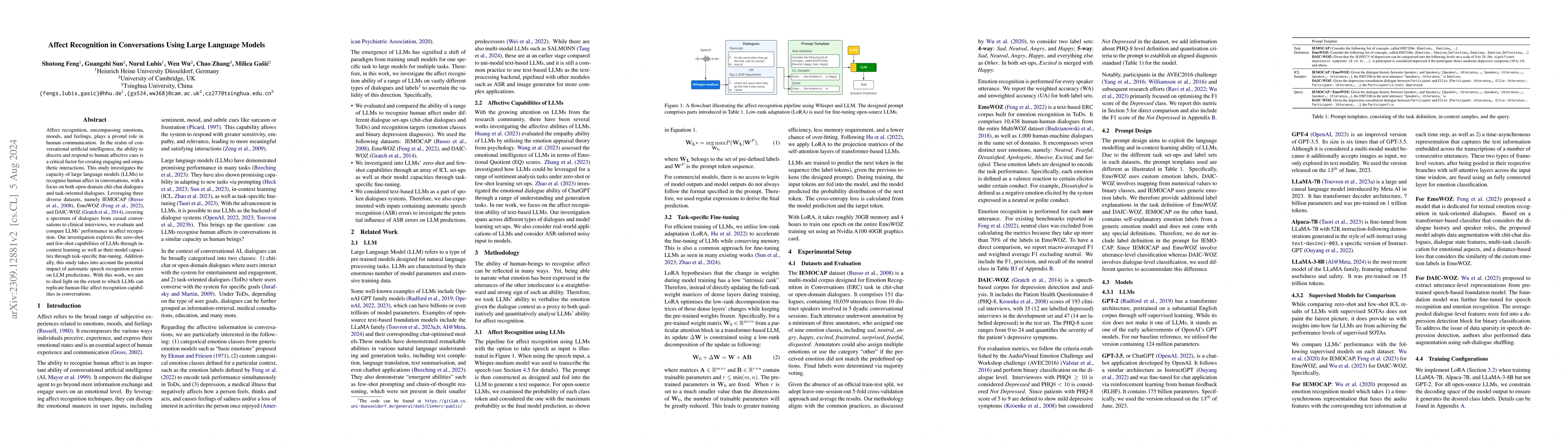 Thumbnail for Affect Recognition in Conversations Using Large Language Models