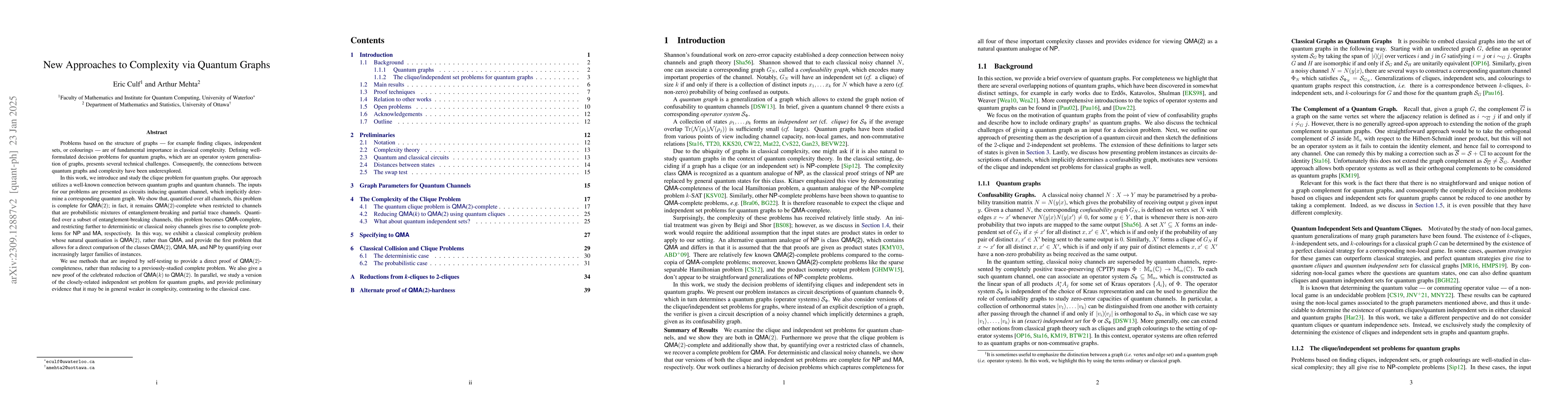 Thumbnail for New Approaches to Complexity via Quantum Graphs