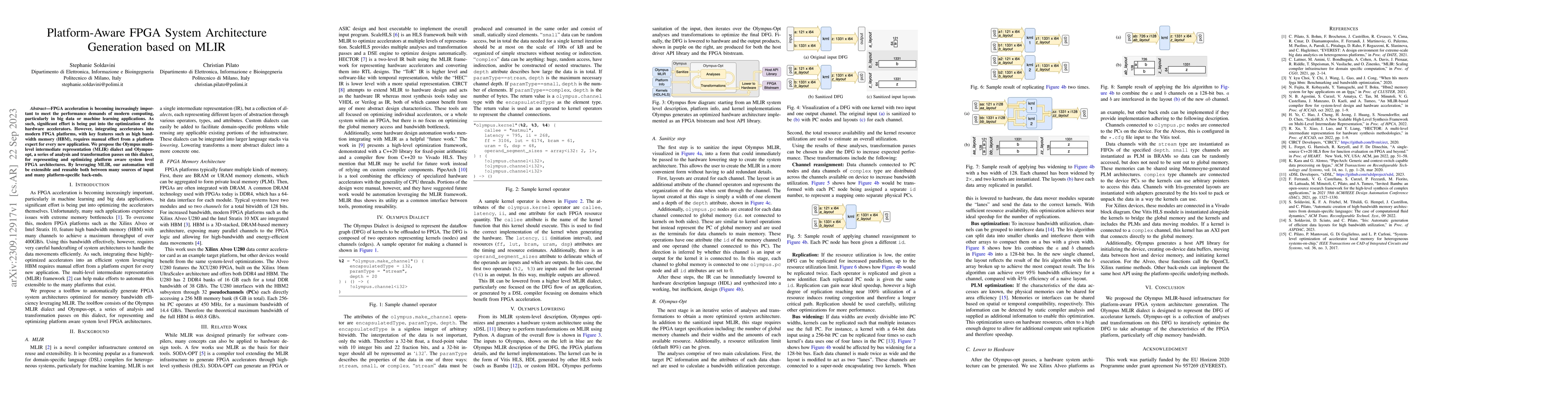 Thumbnail for Platform-Aware FPGA System Architecture Generation based on MLIR