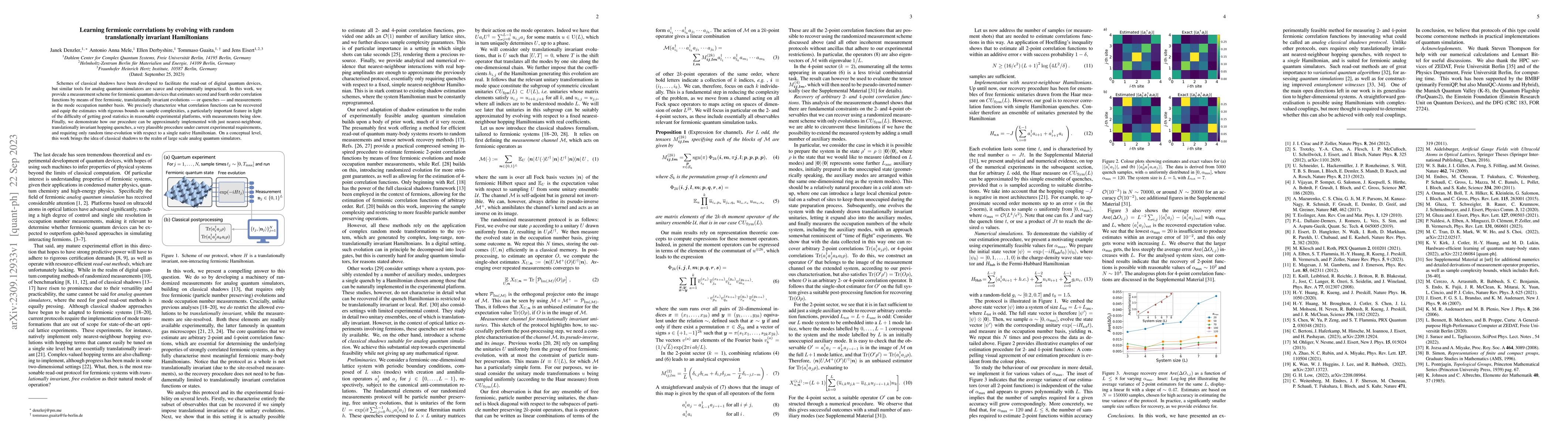Thumbnail for Learning fermionic correlations by evolving with random translationally
  invariant Hamiltonians
