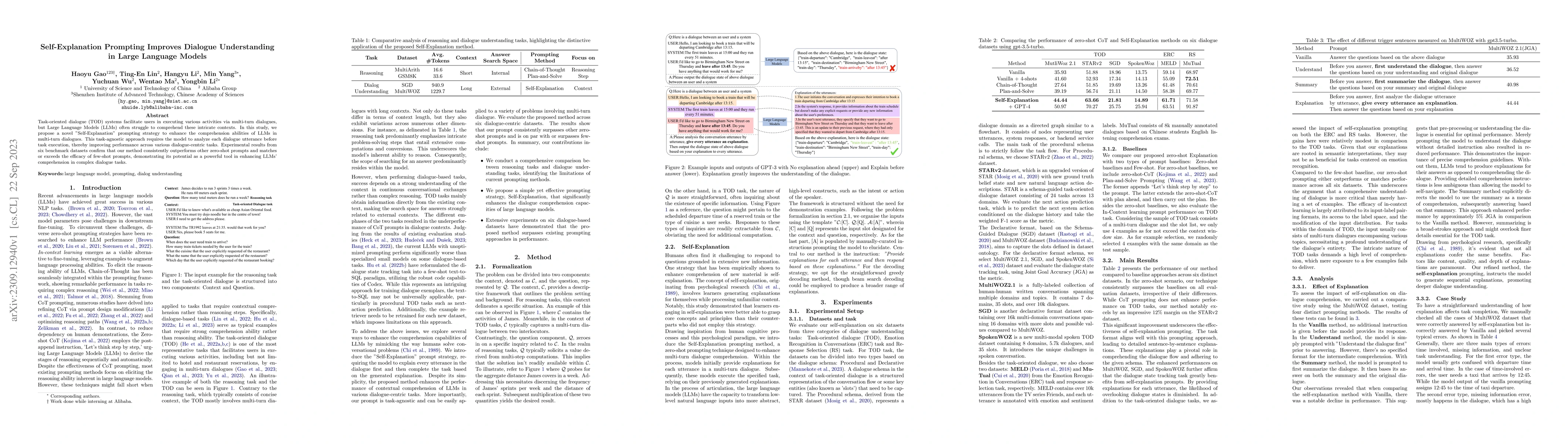 Thumbnail for Self-Explanation Prompting Improves Dialogue Understanding in Large
  Language Models