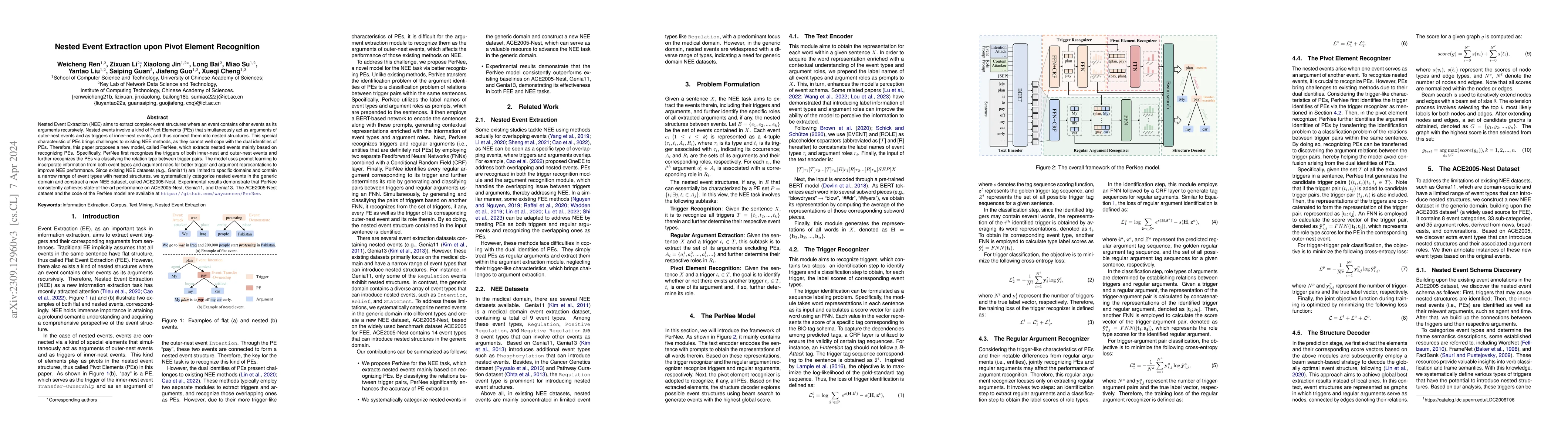 Thumbnail for Nested Event Extraction upon Pivot Element Recogniton