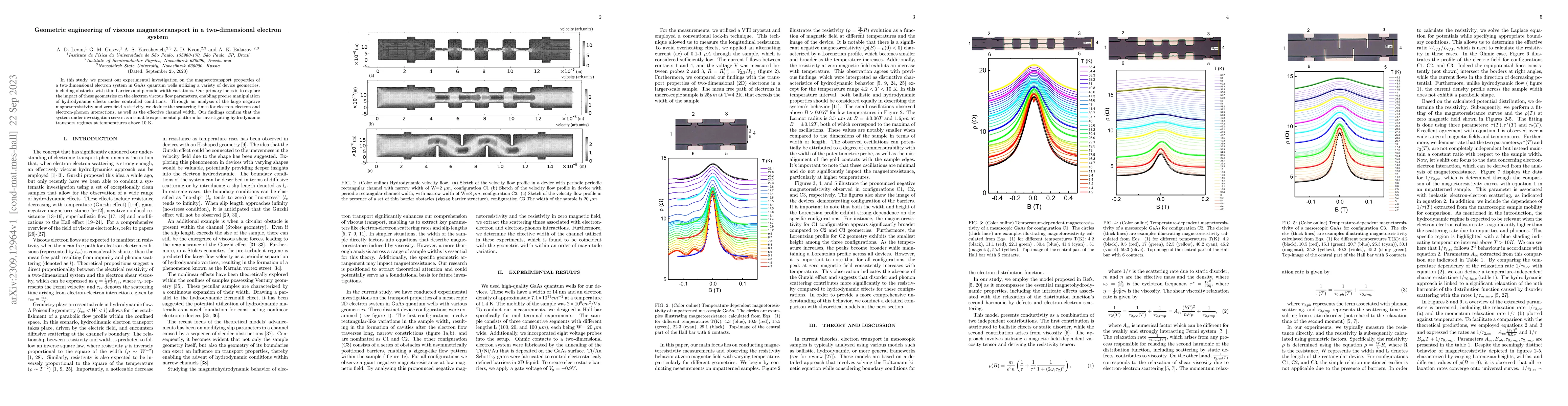 Thumbnail for Geometric engineering of viscous magnetotransport in a two-dimensional
  electron system
