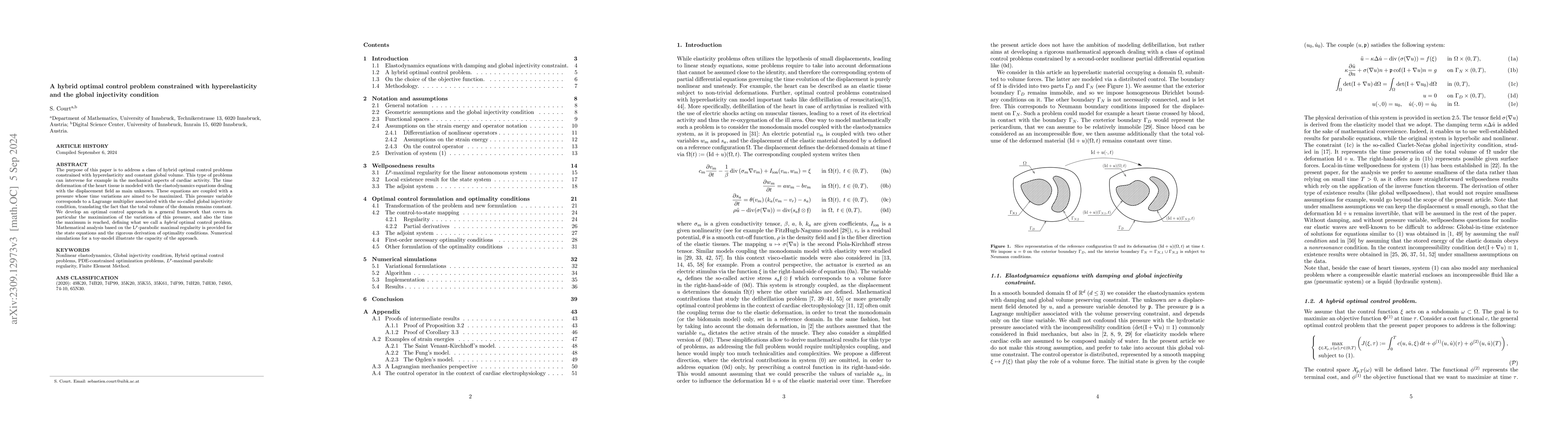 Thumbnail for Modeling defibrillation as a hybrid optimal control problem constrained
  with hyperelasticity and the global injectivity condition