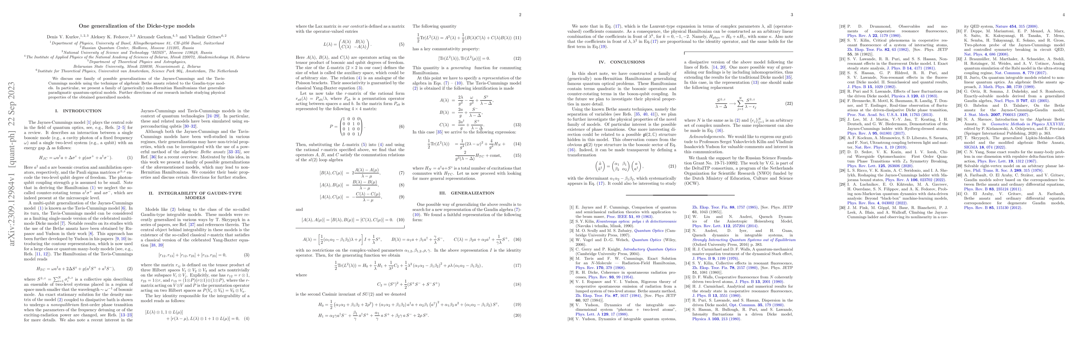 Thumbnail for One generalization of the Dicke-type models