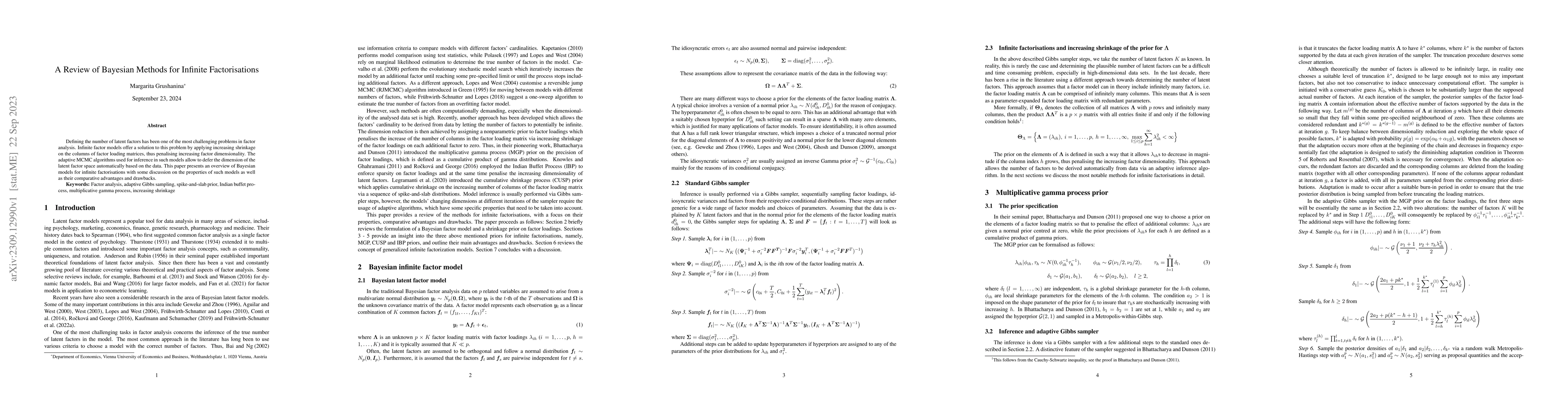 Thumbnail for A Review of Bayesian Methods for Infinite Factorisations