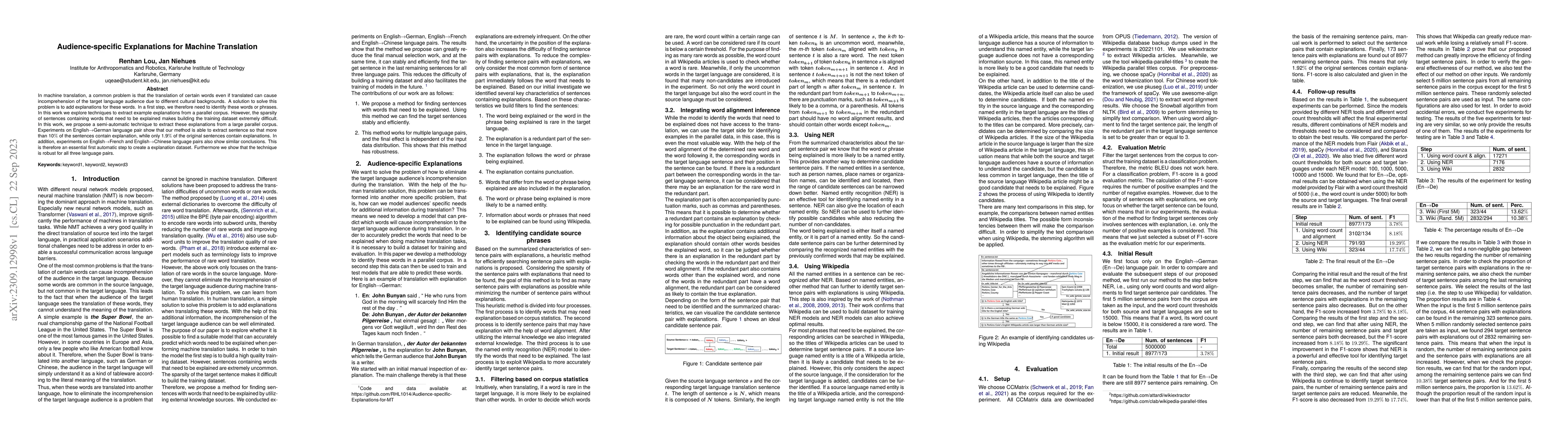 Thumbnail for Audience-specific Explanations for Machine Translation