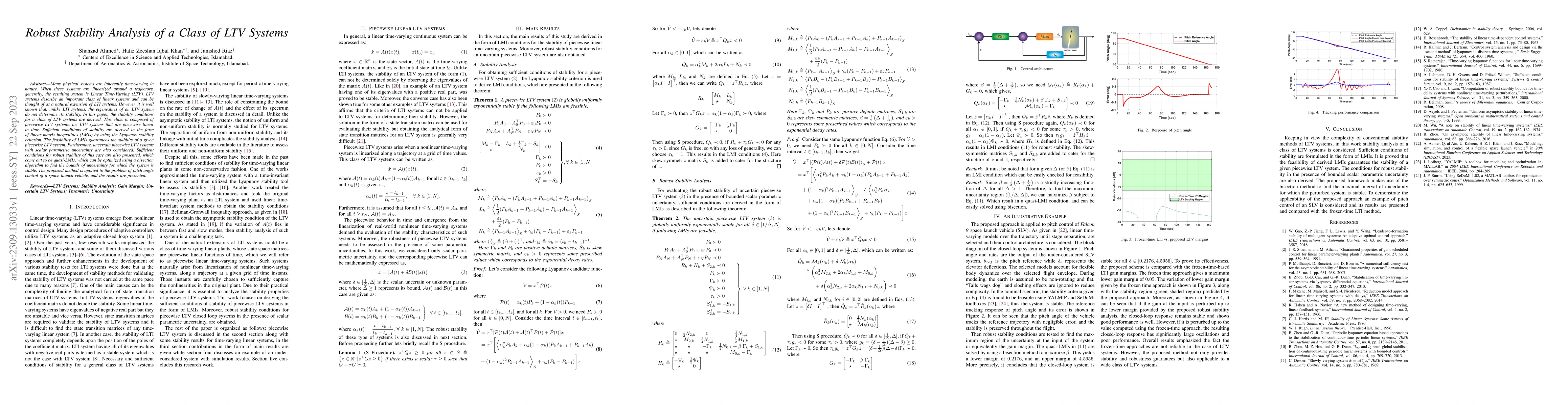 Thumbnail for Robust Stability Analysis of a Class of LTV Systems