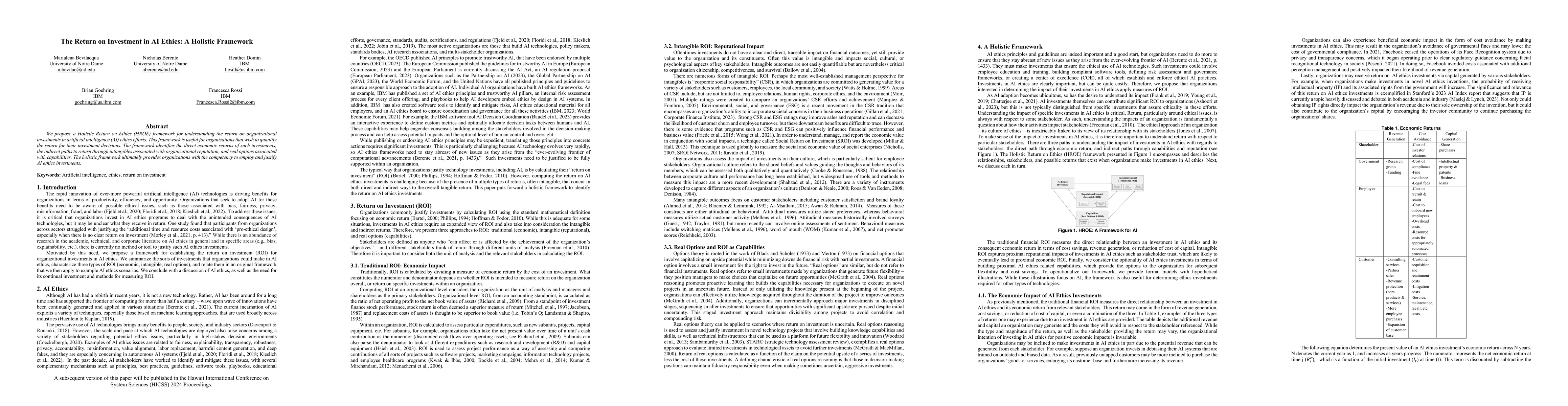 Thumbnail for The Return on Investment in AI Ethics: A Holistic Framework