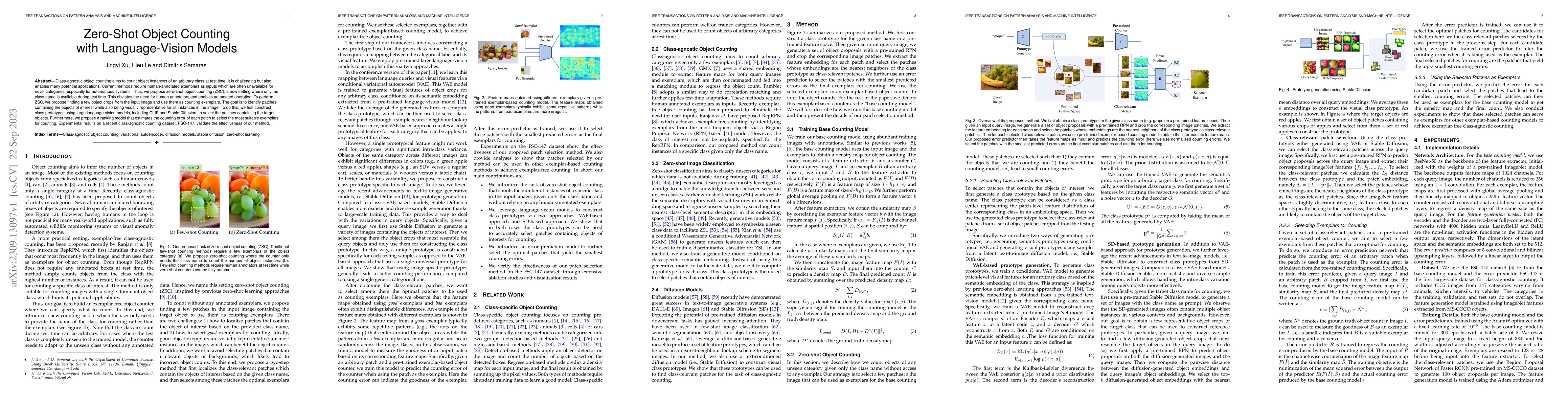 Thumbnail for Zero-Shot Object Counting with Language-Vision Models