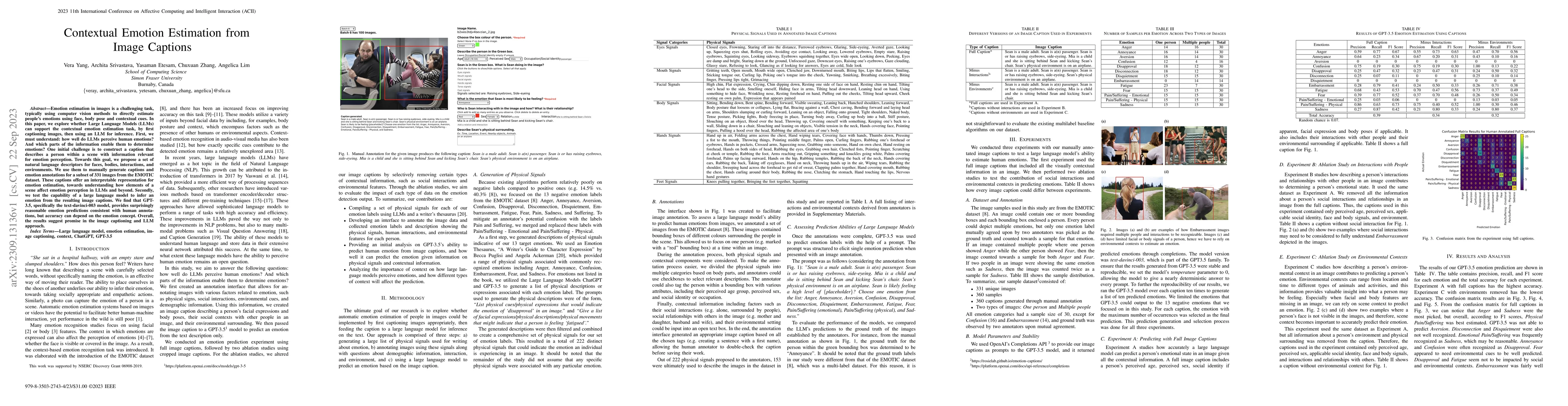 Thumbnail for Contextual Emotion Estimation from Image Captions