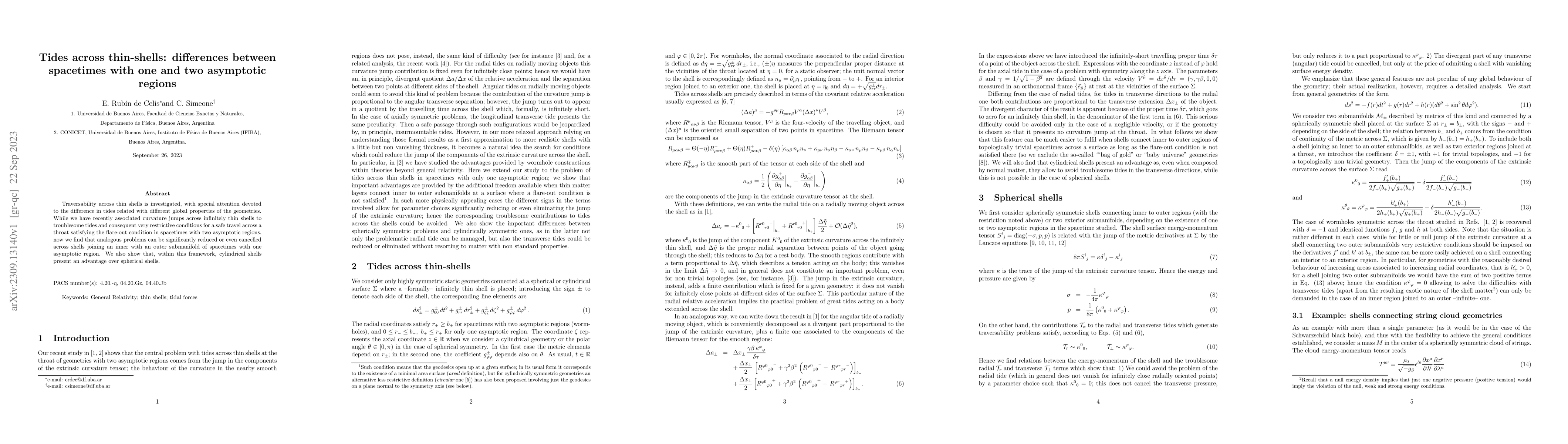 Thumbnail for Tides across thin-shells: differences between spacetimes with one and
  two asymptotic regions