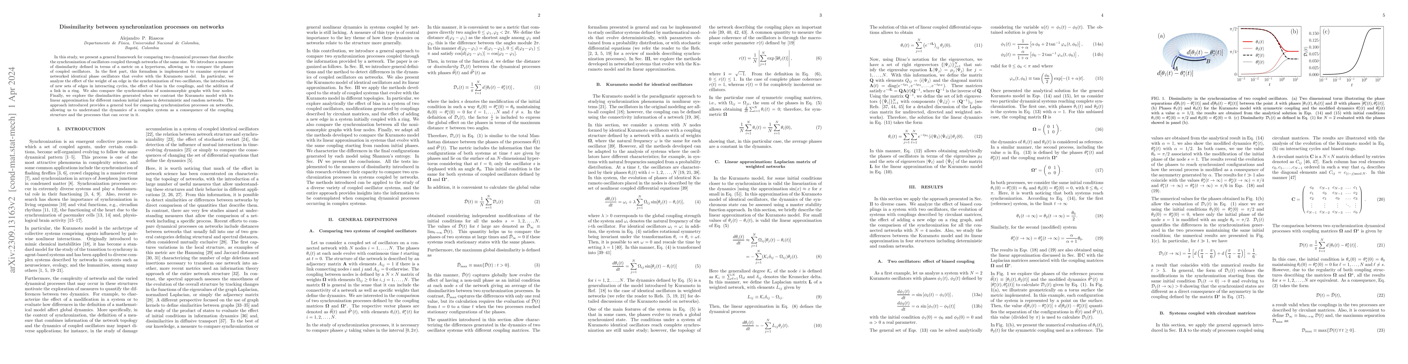 Thumbnail for Dissimilarity between synchronization processes on networks
