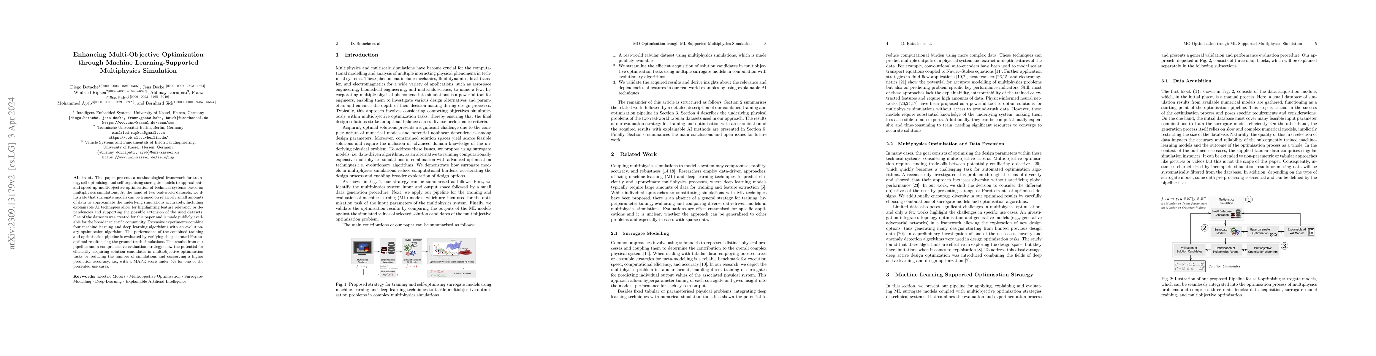 Thumbnail for Enhancing Multi-Objective Optimization through Machine
  Learning-Supported Multiphysics Simulation