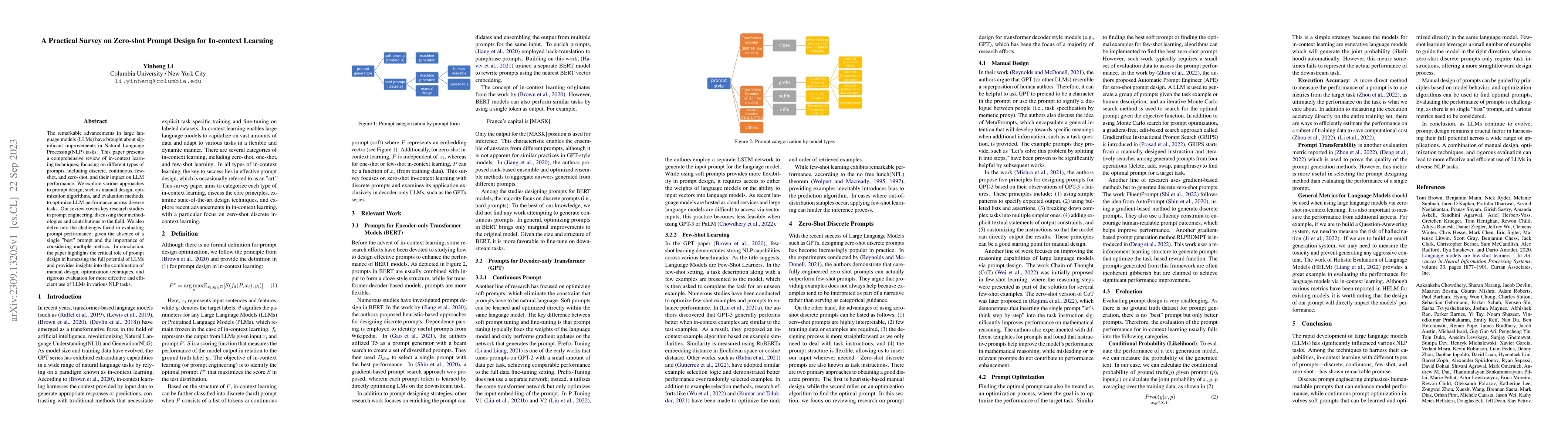 Thumbnail for A Practical Survey on Zero-shot Prompt Design for In-context Learning