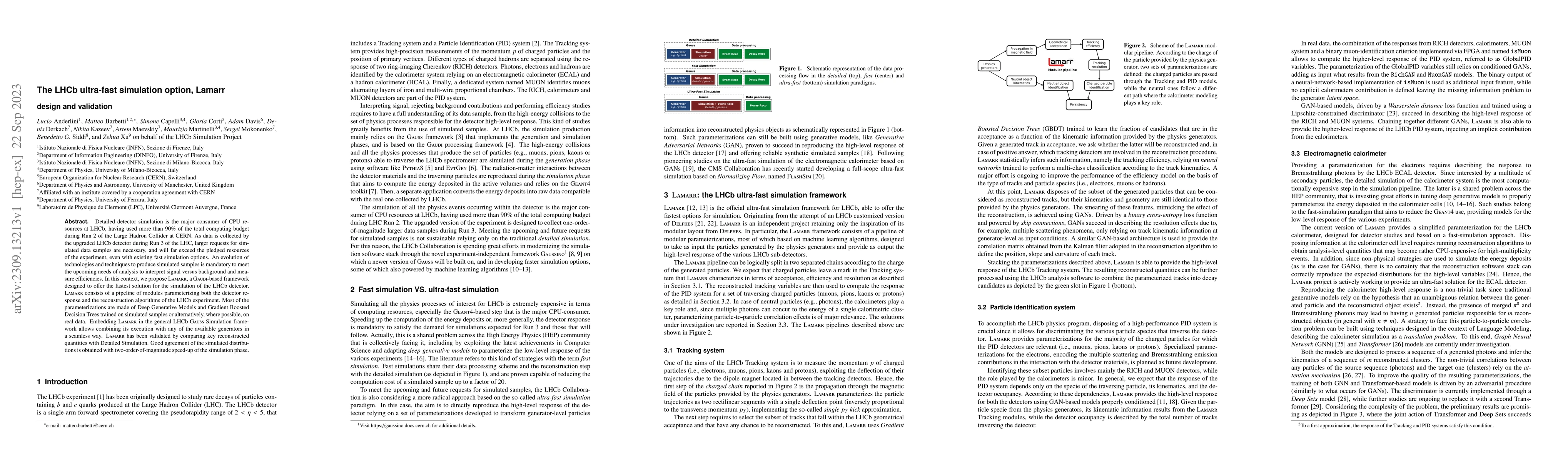 Thumbnail for The LHCb ultra-fast simulation option, Lamarr: design and validation