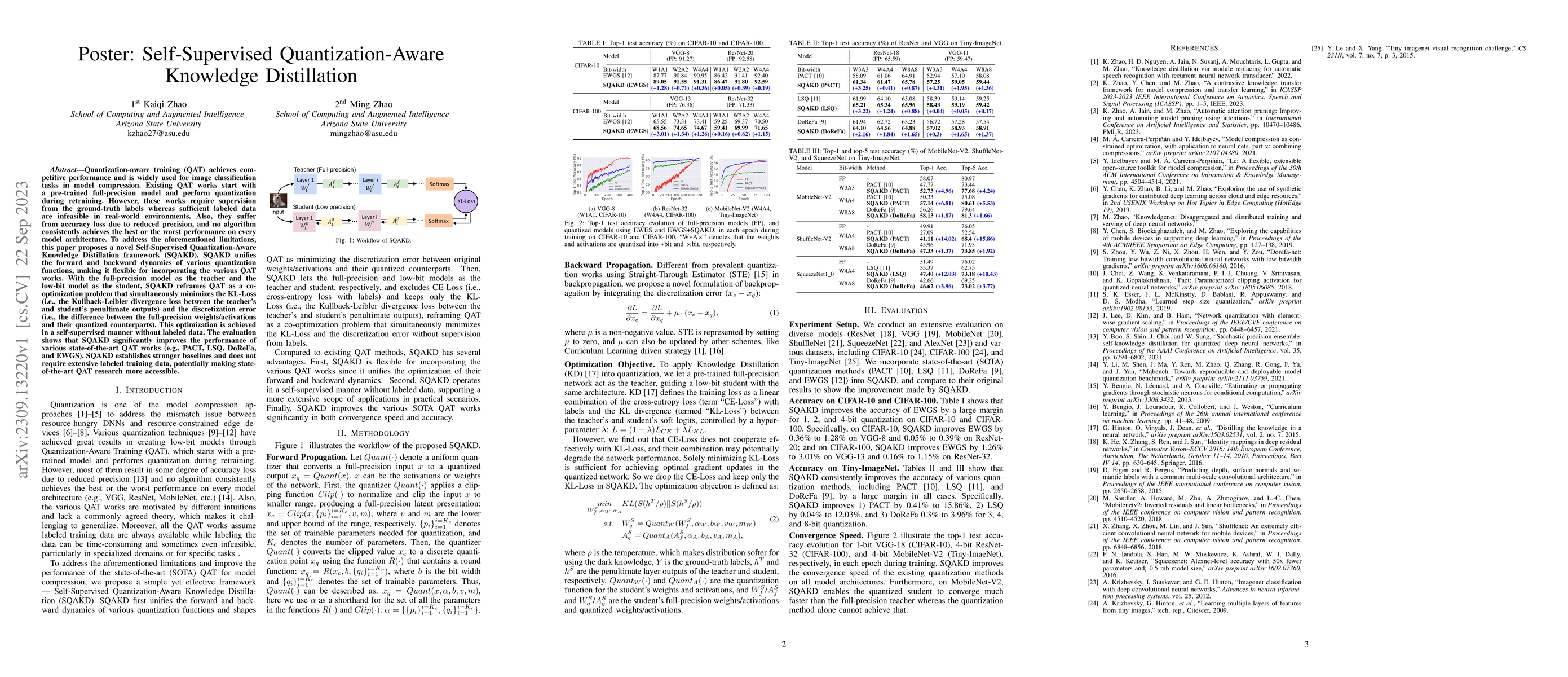 Thumbnail for Poster: Self-Supervised Quantization-Aware Knowledge Distillation