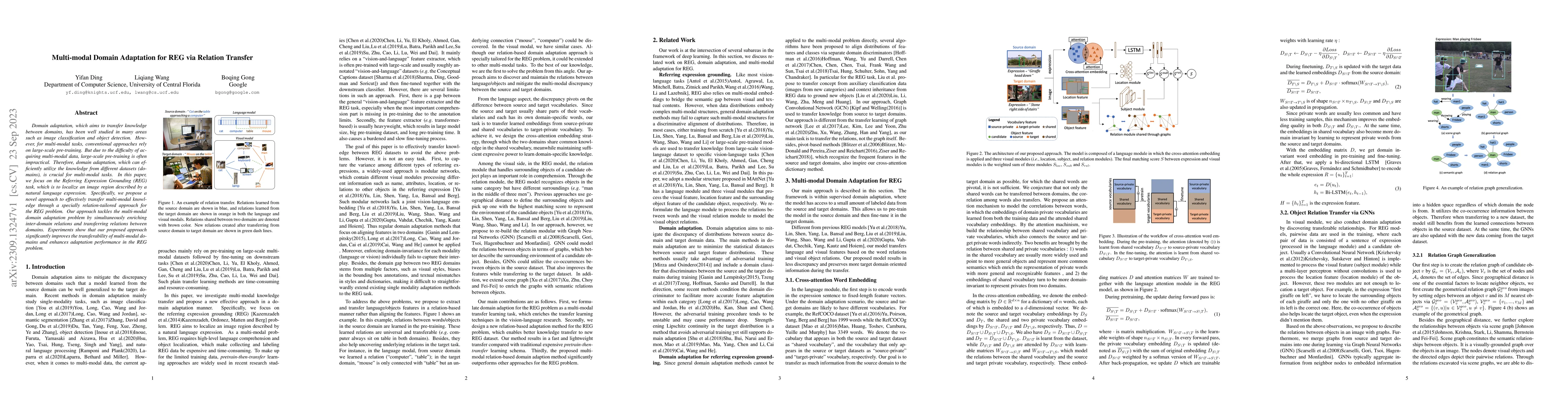 Thumbnail for Multi-modal Domain Adaptation for REG via Relation Transfer