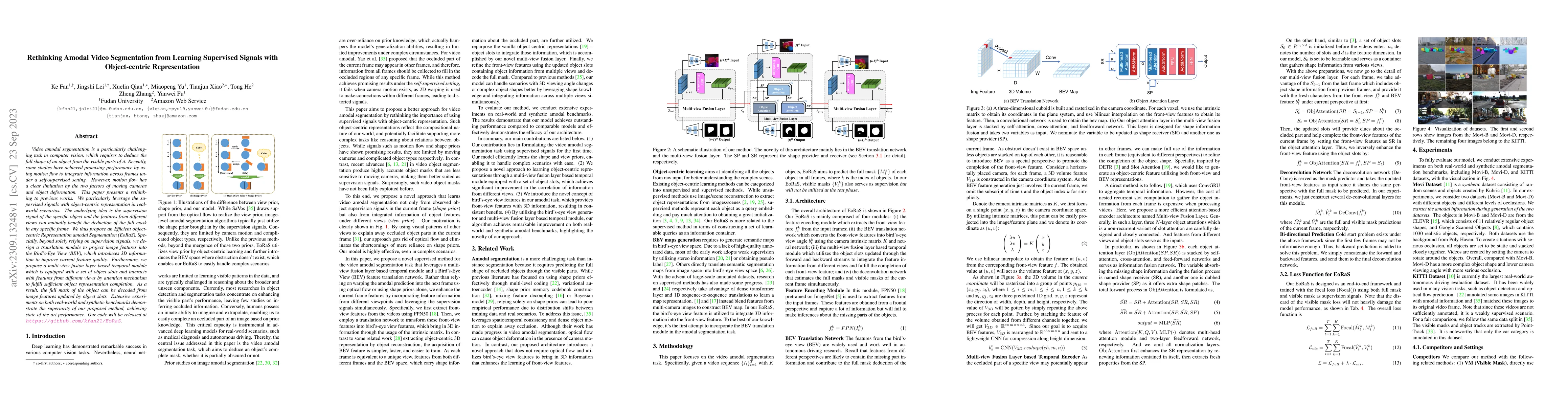Thumbnail for Rethinking Amodal Video Segmentation from Learning Supervised Signals
  with Object-centric Representation