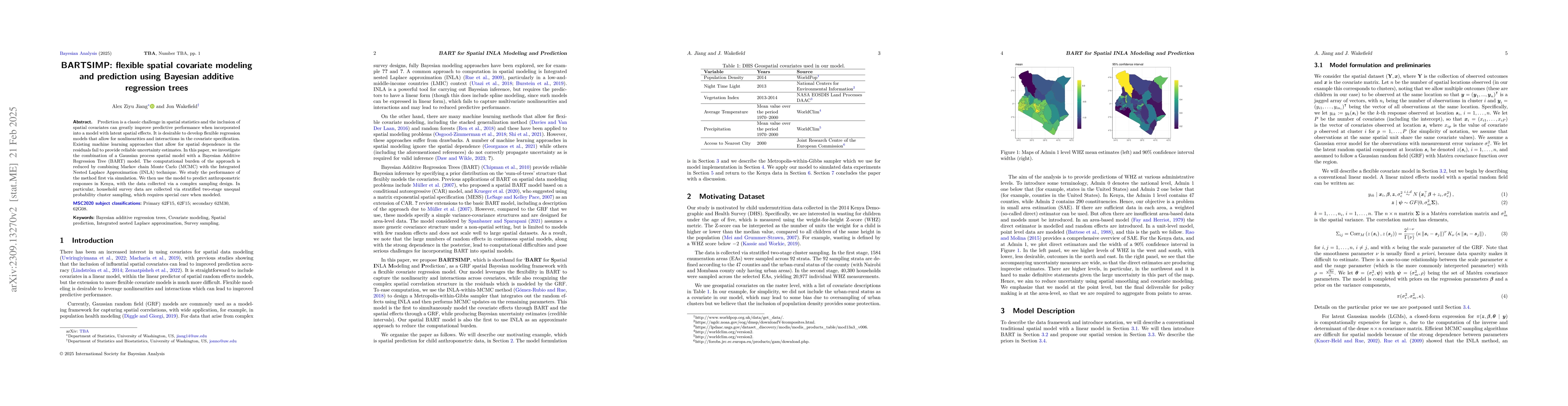 Thumbnail for BART-SIMP: a novel framework for flexible spatial covariate modeling and
  prediction using Bayesian additive regression trees