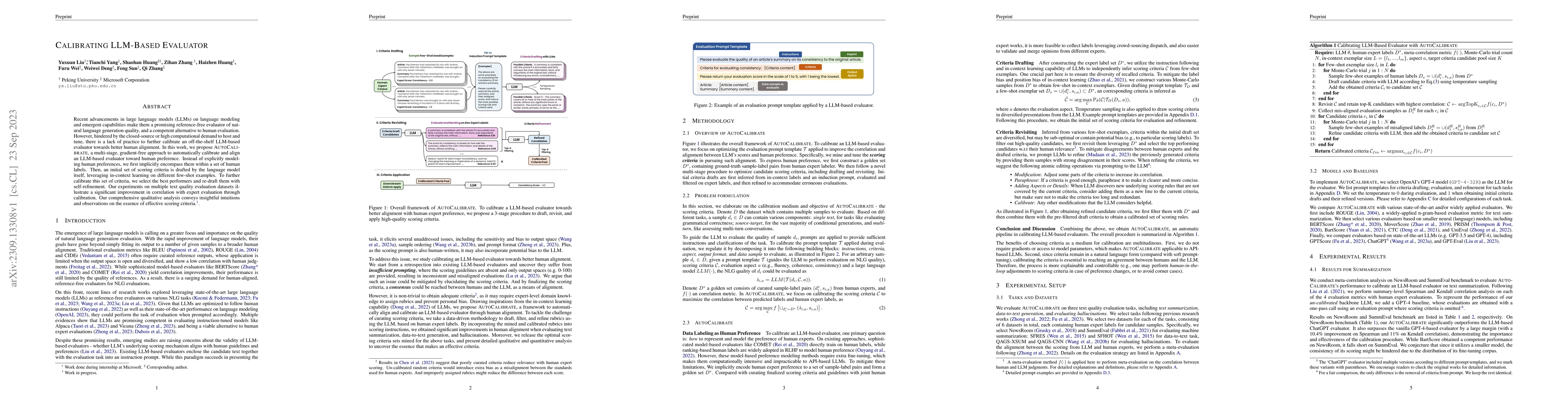 Thumbnail for Calibrating LLM-Based Evaluator
