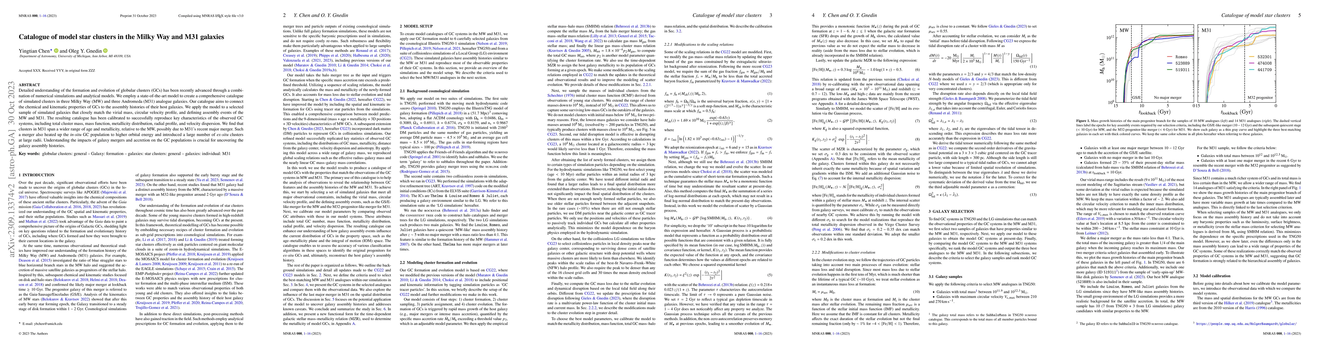 Thumbnail for Catalogue of model star clusters in the Milky Way and M31 galaxies