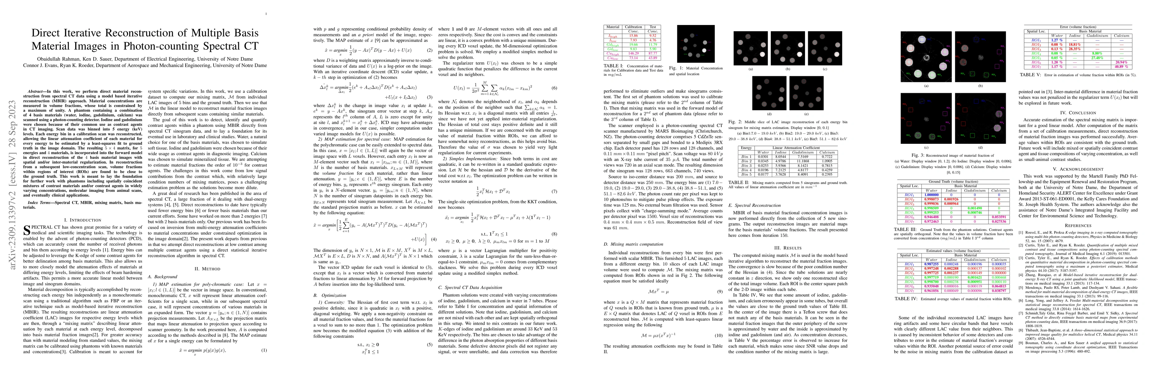 Thumbnail for Direct Iterative Reconstruction of Multiple Basis Material Images in
  Photon-counting Spectral CT
